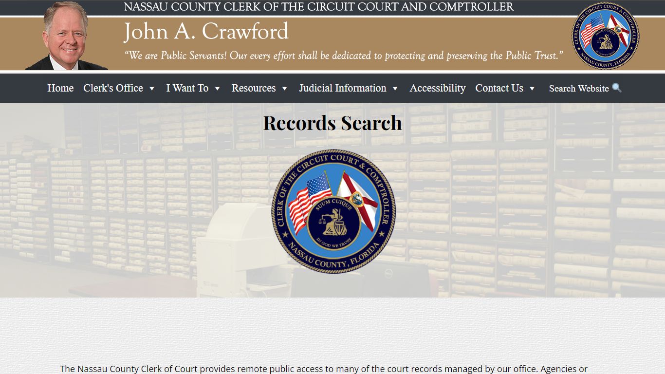Records Search – Nassau County Clerk of Courts and Comptroller